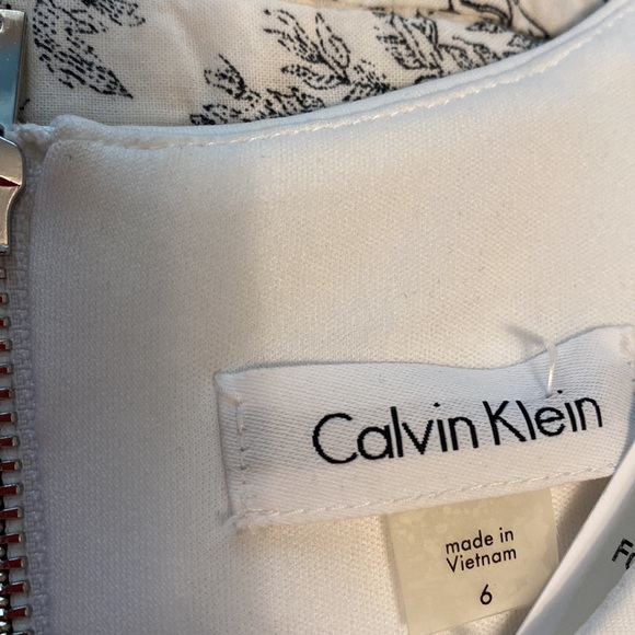 Calvin Klein size 6 cream white dress - Picture 4 of 6